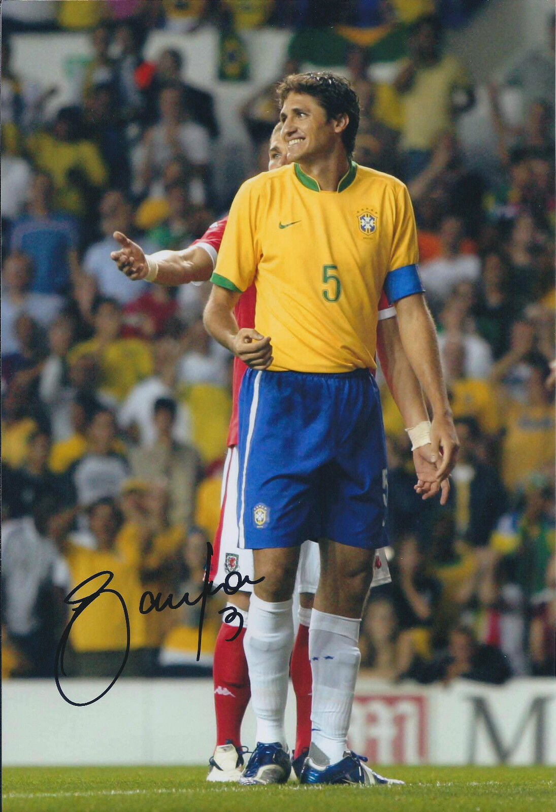 EDMILSON Signed BRAZIL 12x8 Photo Poster painting AFTAL COA Autograph Genuine Authentic