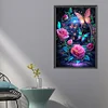 (40*60cm)Roses Butterfly - Round AB Drill Diamond Painting