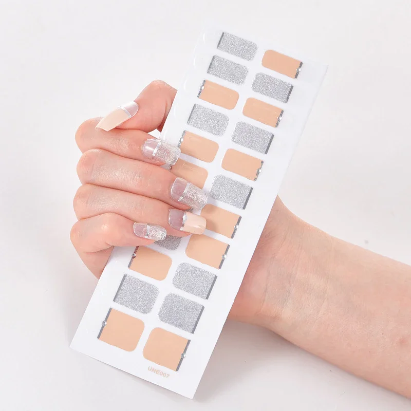 Churchf Fashionable Blue Diamonds Nail Art Stickers Collection Manicure DIY Nail Polish Strips Wraps for Party Decor-Nail Inspo