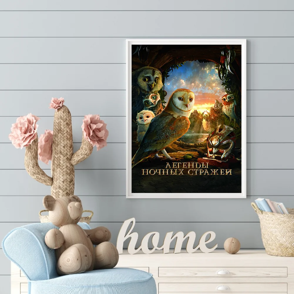 Full Round Diamond Painting 30*40cm - Night Guardian