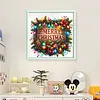 Christmas Wooden Sign-11CT Stamped Cross Stitch 50*50cm/19.69*19.69in tapestrymarket