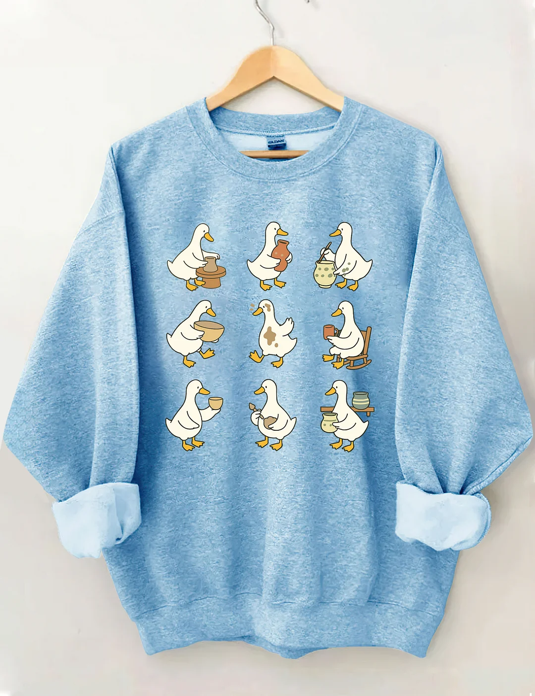 Cute Goose Pottery Sweatshirt