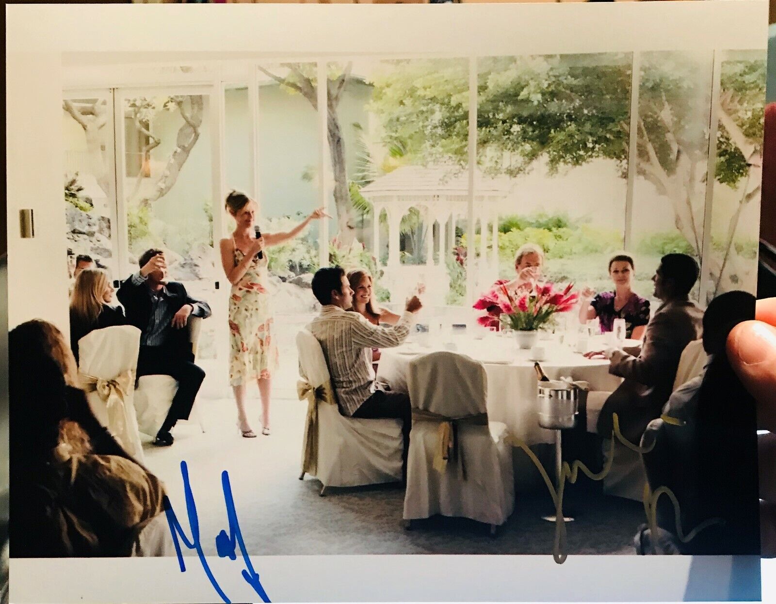 Lost autographed Photo Poster painting signed 8X10 #7 Matthew Fox Julie Bowen