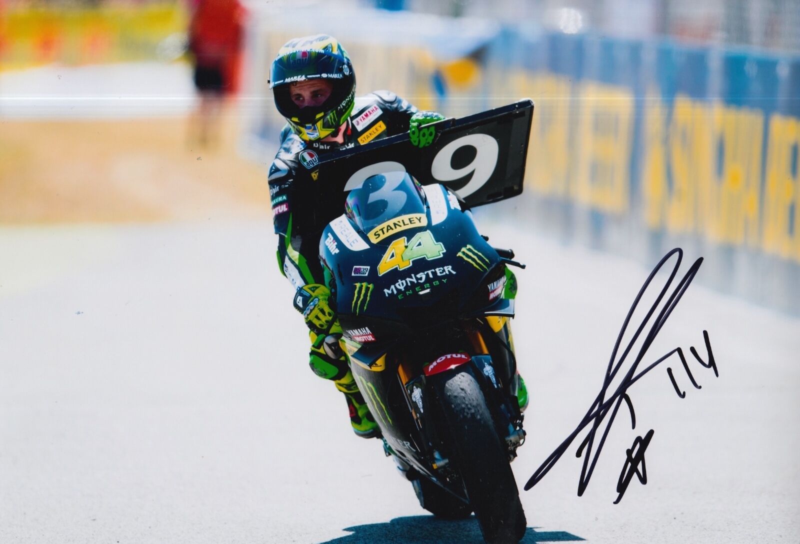 Pol Espargaro Hand Signed 12x8 Photo Poster painting Monster Yamaha Tech 3 2016 MOTOGP 10.