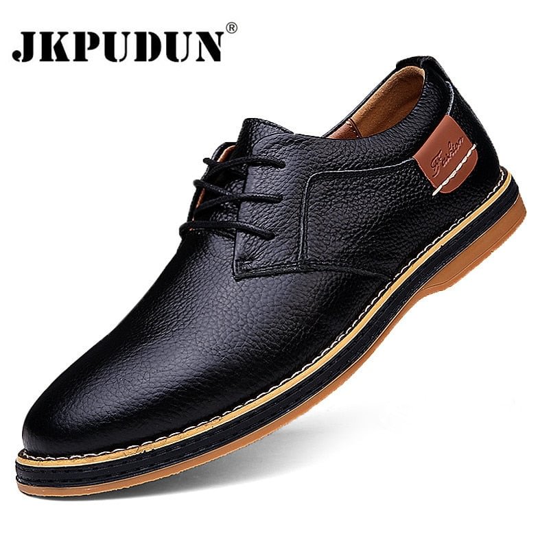 Men Oxfords Genuine Leather Dress Shoes Brogue Lace Up Italian Mens Casual Shoes Luxury Brand Moccasins Loafers Plus Size 38-48
