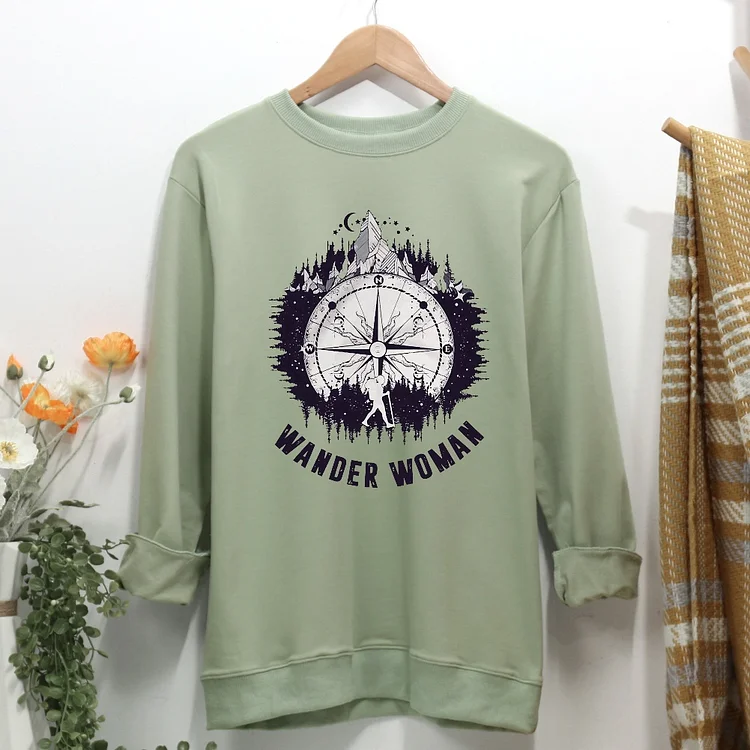 Wander woman Women Casual Sweatshirt-Annaletters