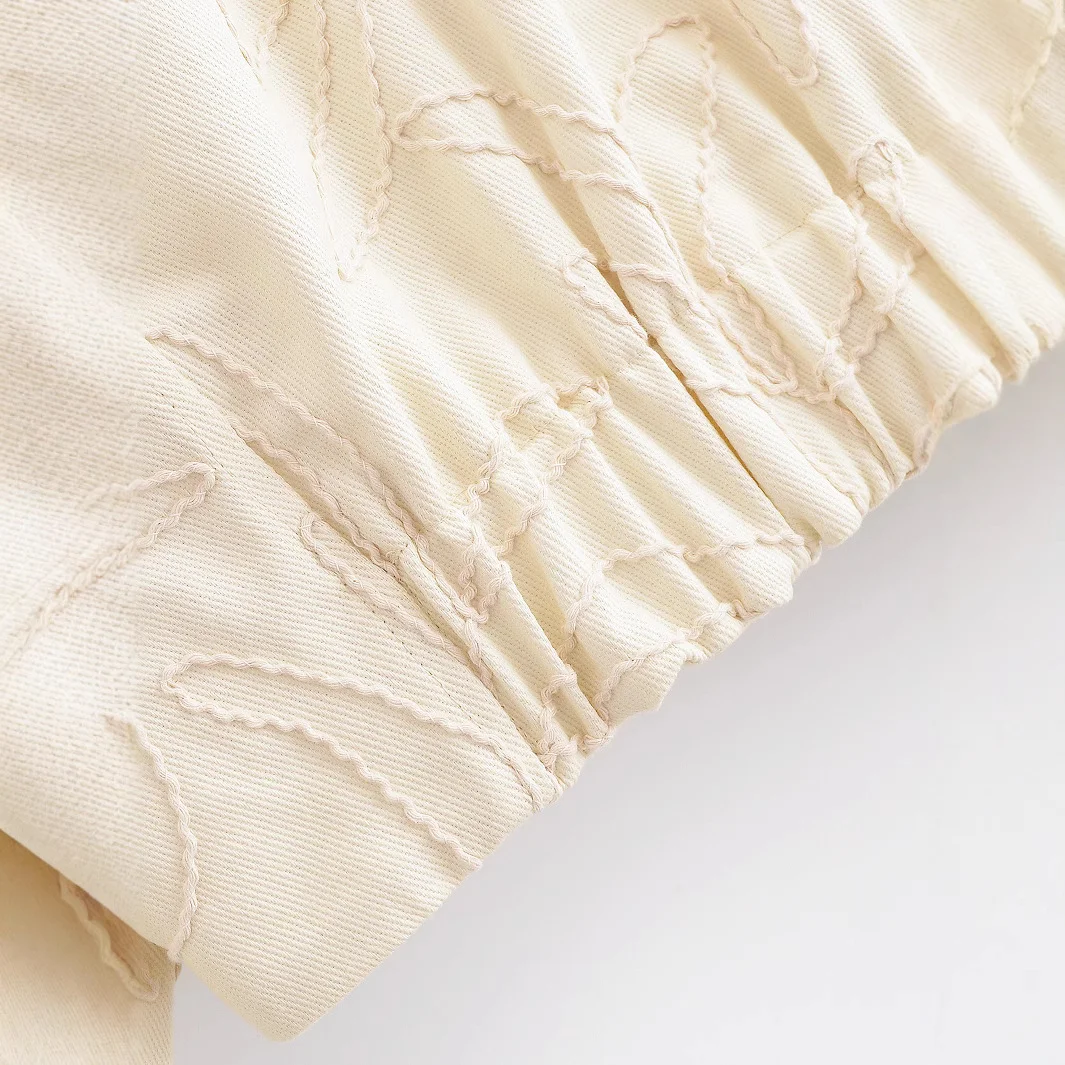 Nigikala Nigikala Women's Clothing 2025 Spring And Autumn Folded Embroidery Jacket Baseball Uniform Women A711369