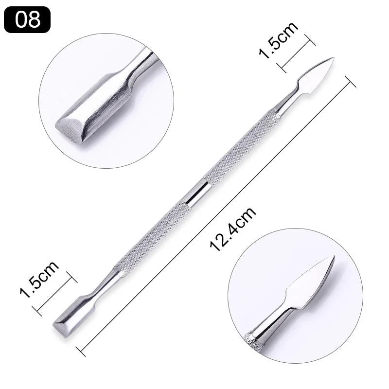 Nail Cuticle Nail Nipper Clipper Stainless Steel Dead Skin Remover Tweezer Trimming Clipper Pedicure  Push Manicures Nail Tools-Nail Inspo