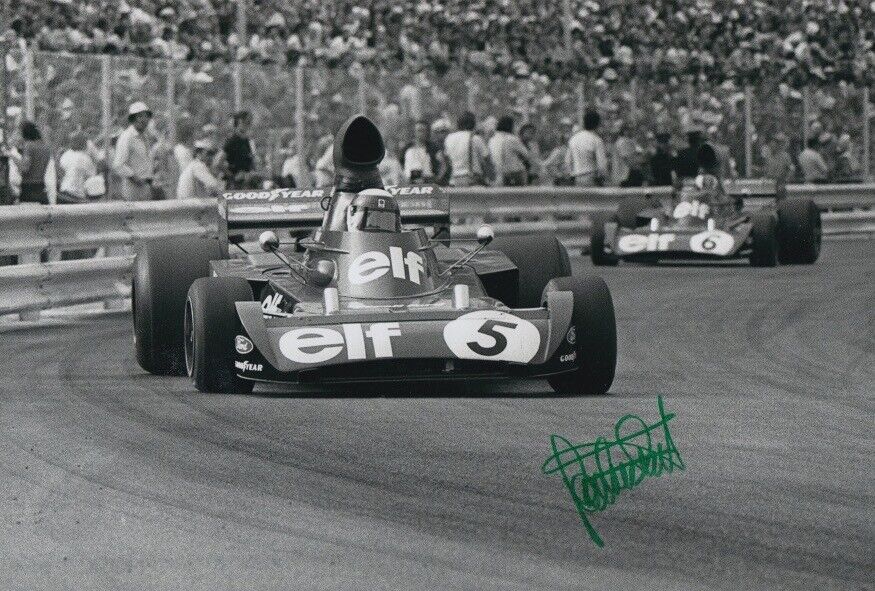 JACKIE STEWART HAND SIGNED 12X8 Photo Poster painting TYRRELL F1 AUTOGRAPH