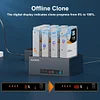 Dual Bay Hard Drive Docking Station with Offline Clone for 2.5 3.5 inch SATA HDD/SSD, Support Reading CF&SD Card, USB 3.0 5Gbps Drive Duplicator Cloner, 36TB Capacity