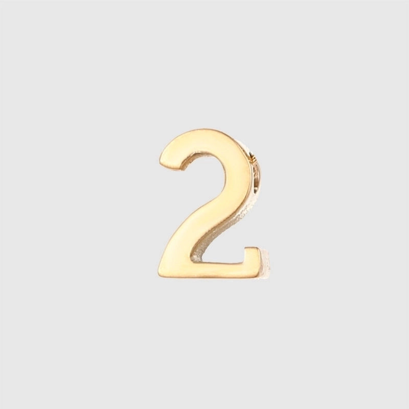 1 Piece 304 Stainless Steel Number Beads