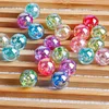 Gloss Flashing Colors Acrylic Round Beads DIY Accessories