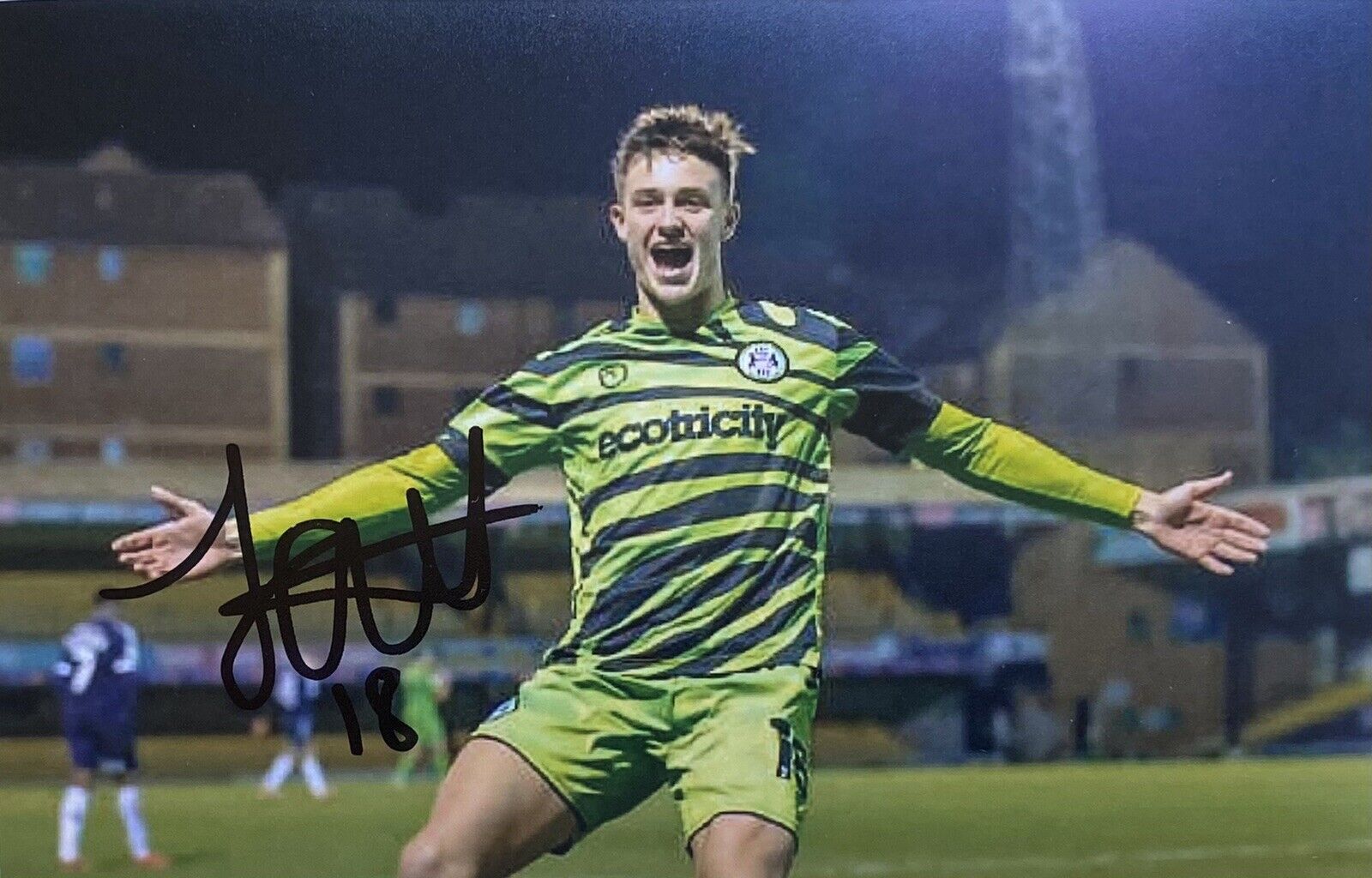 Jake Young Genuine Hand Signed Forest Green Rovers 6X4 Photo Poster painting