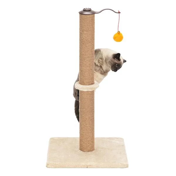 26" Rotatable Cat Climb Holder Tower Cat Tree Sisal Climbing Tower
