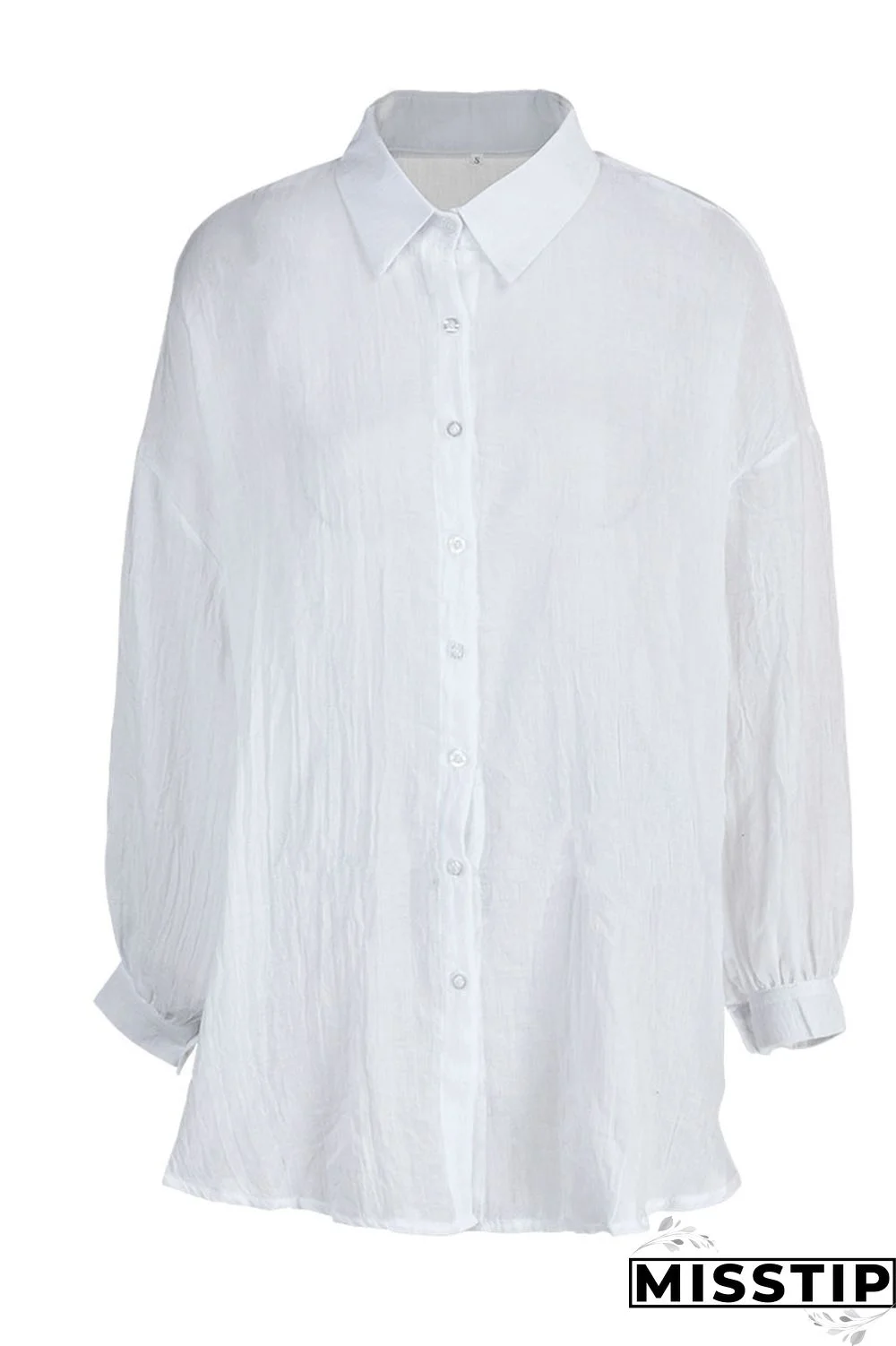 Black Casual Solid Patchwork Buckle Asymmetrical Turndown Collar Tops