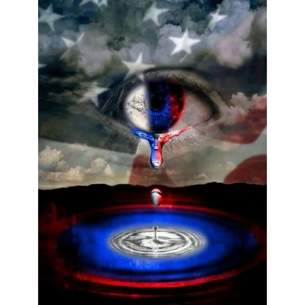 

Flag in the Eyes - Round Drill Diamond Painting - 30*40CM, 501 Original