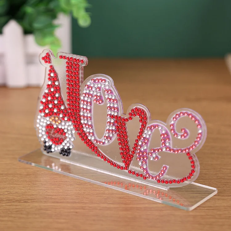 DIY Crystal Diamond Painting Valentines Day Desk Ornaments Kit (CB013)