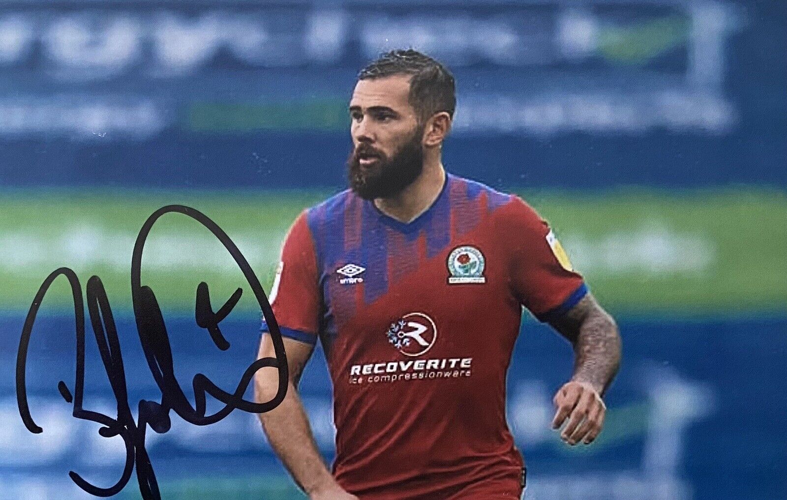 Bradley Johnson Genuine Hand Signed Blackburn Rovers 6X4 Photo Poster painting 2