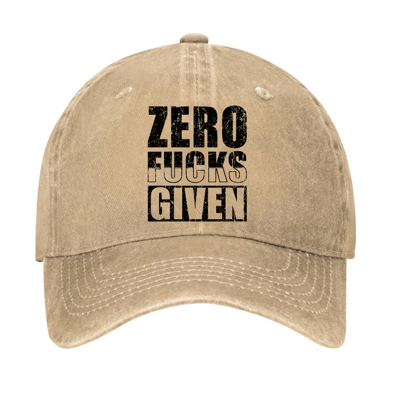 Zero Fucks Given Funny Sarcastic Hat ctolen
