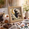 Black Witch Glass Mosaic DIY Craft Kit &ndash; Framed Halloween Wall Art