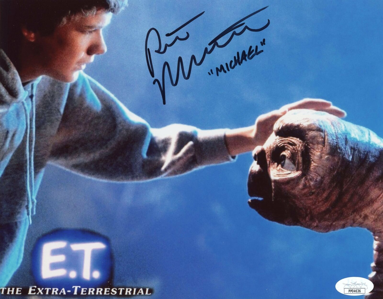 Robert MacNaughton MICHAEL E.T. 8x10 Photo Poster painting Signed Autograph JSA Certified COA