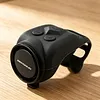 120dB Loud Bike Horn Waterproof Universal Mount Silicone Horns Type-C Rechargeable Adjustable Volume Settings Horn for Motorcycle Scooter Bicycle