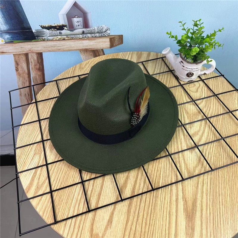 Reynold Gentleman Fedora Hat - Army Green