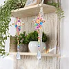 2pcs Flower Cross Diamond Painting Double-sided Crystal Window Suncatcher Craft Set Birthday Gifts Home Garden Decor Hanging Kit