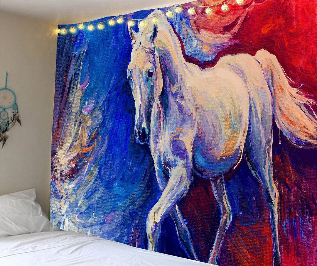 Wall Hanging Tapestry Livingroom Wall Cloth Lion King Wolf Background Cloth Tiger Wall Tapestry Aesthetic Animal Hanging Blanket