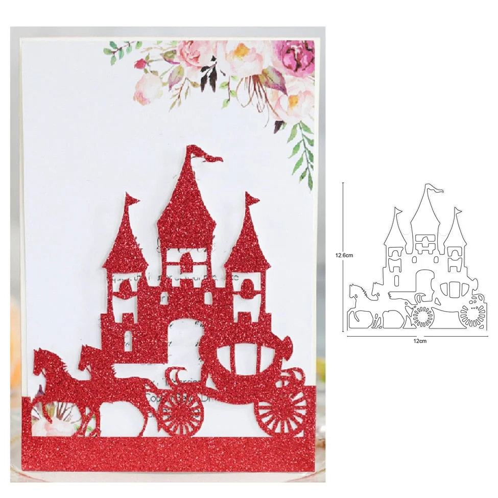 Christmas House Tree Metal Cutting Dies Stencils dies for DIY Scrapbooking Dies Decorative Embossing Die Cuts Paper Cards Making