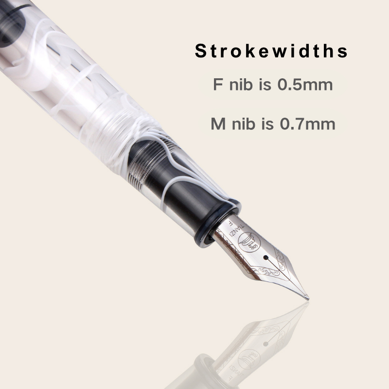 TIANZI T01 Piston-filling Fountain Pen in White_Nib