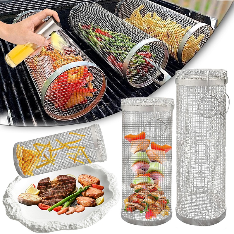 Panier Grillade Acier Inox Gutyan - Pour Four à Air Chaud - Déshydratation Noix, Fruits - 22x11.7cm