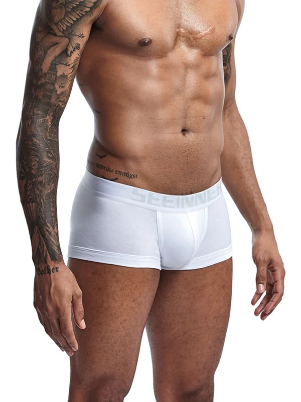 Cotton Flat Corner Solid Colour Lounge Shorts