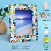 DIY Glass Mosaic Tiles Crafts Kits Handmade Phote Frame Home Decor Gifts