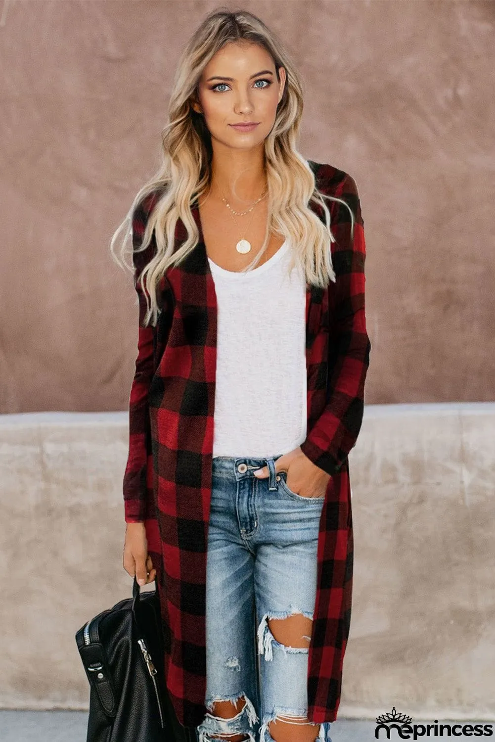 Print Long Cardigan