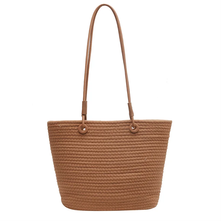 Summer Hand-woven Handbag Casual Shoulder Bag Fashion Portable for Holiday Party-Annaletters