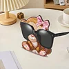 Glasses Holder for Table Decor Crystal Drill Handmade Wood Monkey DIY Diamond Art Special Shaped Glasses Holder for Table Decor Crystal Drill