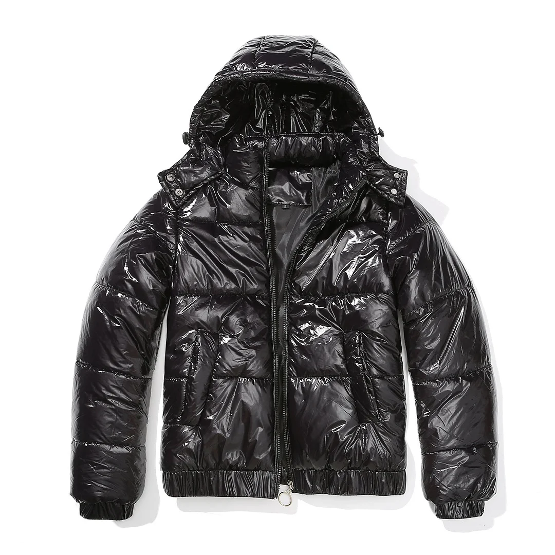 Brownm Cotton-paddeded Splash Proof Fashionable Long Coats