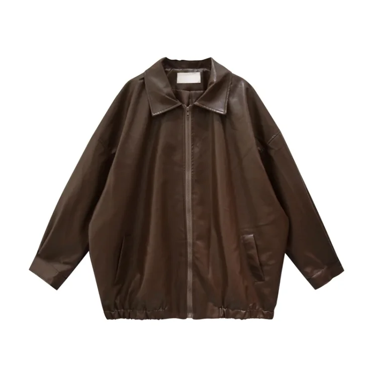  Zipper Jacket Streetwear Harajuku Y2K Loose Women's Coat 
