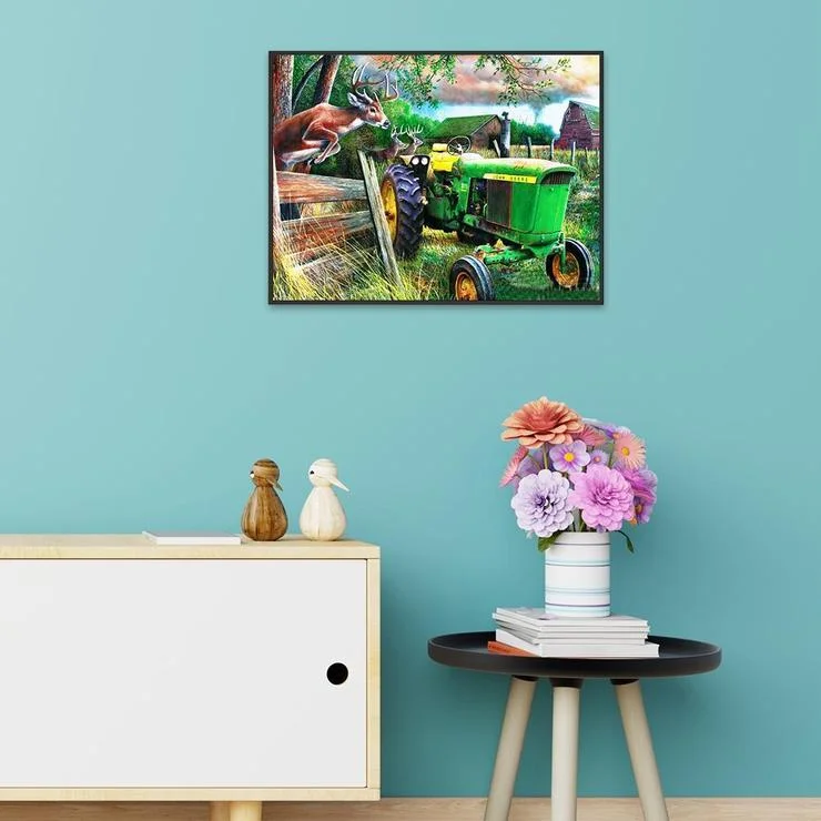 Diamond Painting - Full Round Drill - Farm Deer(40*30cm)