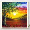 Diamond Painting -5D Round Partial AB Drill Mountain Sun(45x45cm)