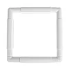 (US Local)Cross Stitch Tool Clip White Square Shape Need Assembled for Sewing (20.3*20.3 cm)