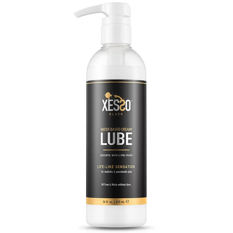 XESSO Water-Based Creamy White Lube, Unscented -16 oz