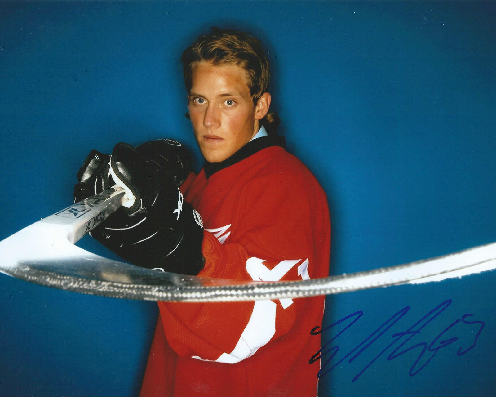 Joakim Andersson *DETROIT RED WINGS* Signed 8x10 Photo Poster painting COA GFA