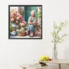 Diamond Painting-DIY Full Round Drill Garden Old Lady