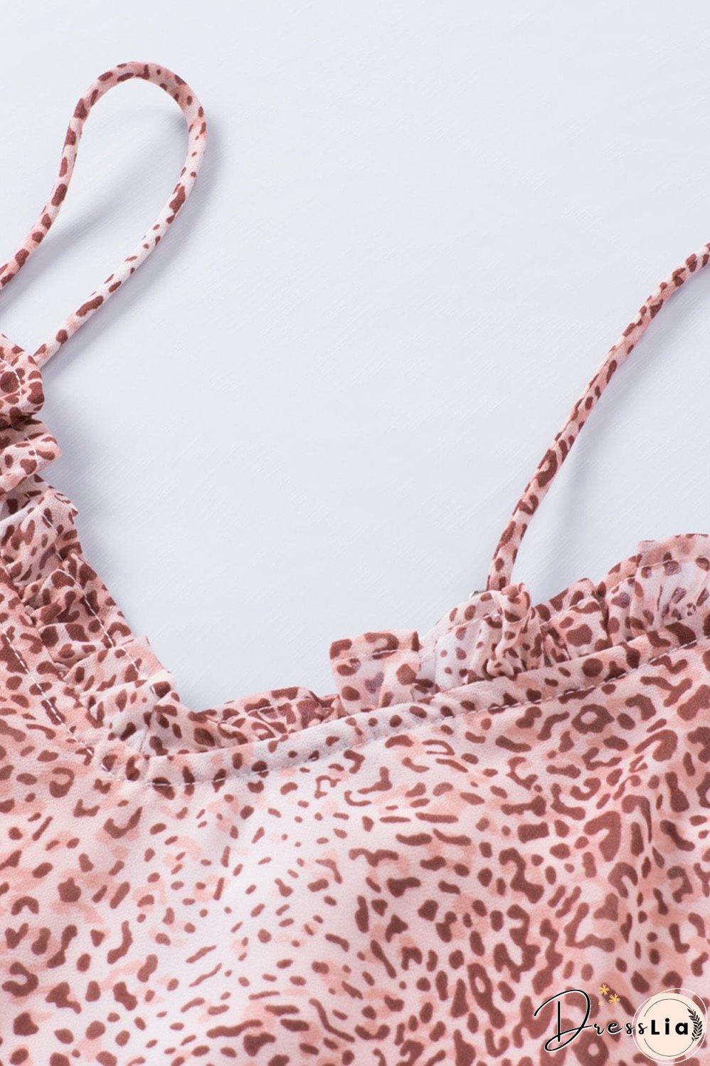 Pink Leopard Print Sexy Shift Tank Top