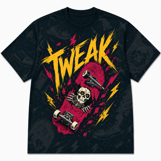 Street Tweak Skeleton Cotton T-Shirt