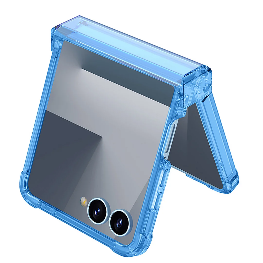 Transparent anti-fall mobile phone case suitable for Samsung Z Flip 7 mobile phone foldable fashion protective cover