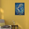 5D DIY Full Round Drill Diamond Painting Flowers And Harp Art Craft 30x40cm
