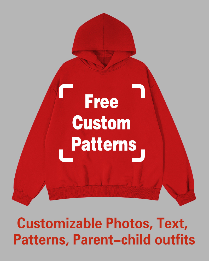 Custom Plus Size Hoodie (You Can Upload Pictures, Text, Logo, Etc. To Customize Your Interesting Hoodie)